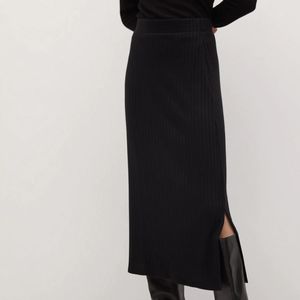 Mango Knit Elastic Waist Skirt